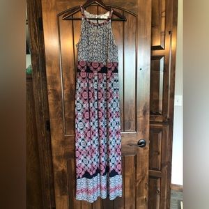 Halter style maxi dress